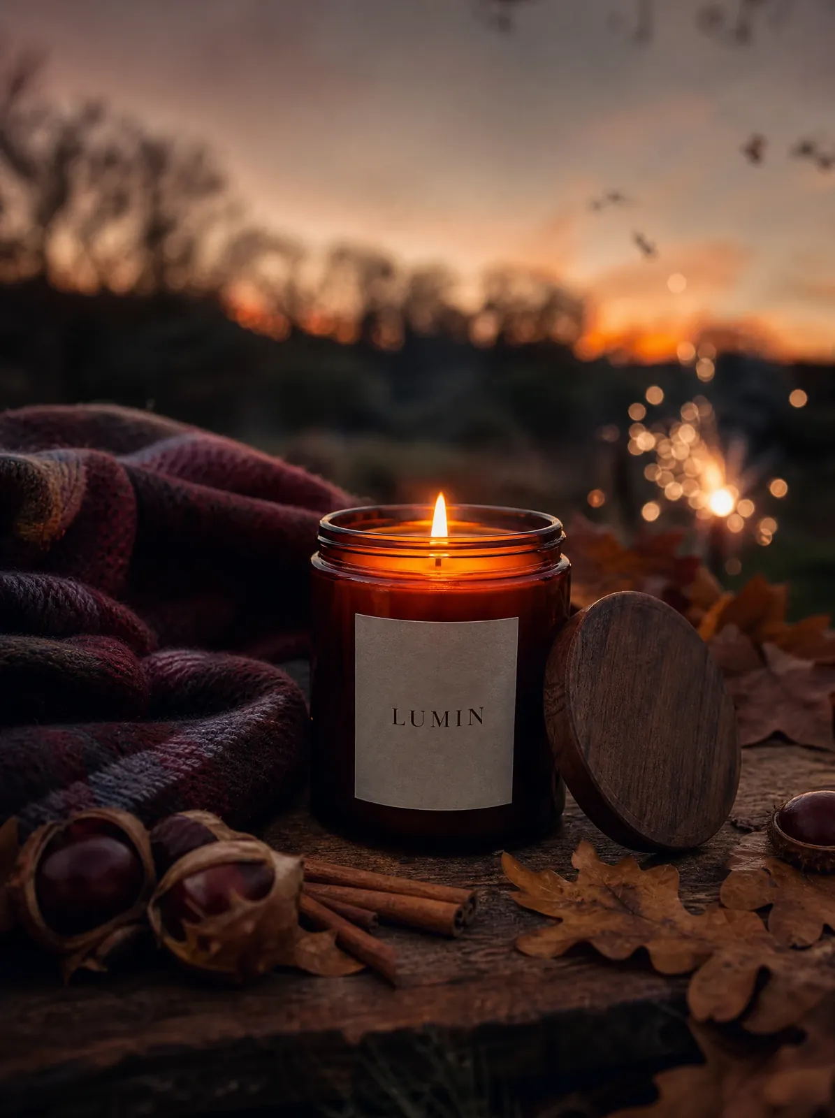 Low Light with autumn leaves and cinnamon